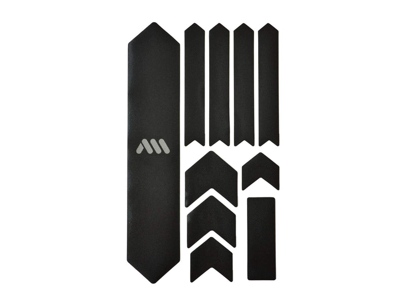 All Mountain Style AMS High Impact Frame Guard Extra Solid Protects your bike from scratches and dings Black/Silver - BeesActive Australia