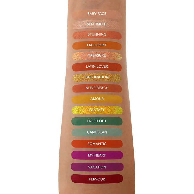 Amor Us HAVANA BLAST Pressed Pigment Palette Eyeshadow Palette con 32 Pigmentos BRIGHTS - BeesActive Australia