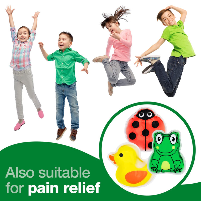 Safety First Aid Group HypaGel Kids Gel Reusable Ice Packs (Hot or Cold) - Pack of 3 for Bumps Bruises Muscle Pains - BeesActive Australia