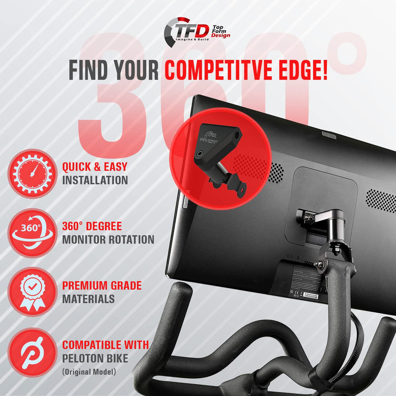TFD The Pivot for Peloton Bikes (Original Models), Made in USA | 360° Movement Monitor Adjuster - Easily Adjust & Rotate Your Peloton Screen | Peloton Accessories - BeesActive Australia