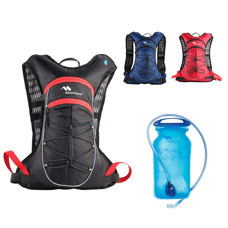 [AUSTRALIA] - Mobihome Insulated Hydration Backpack for Running, Hiking & Cycling with 2L Water Backpacks BPA Free Bite Valve, Lightweight Sport Daypack Keeps Liquid Cool up to 4 Hours Black 