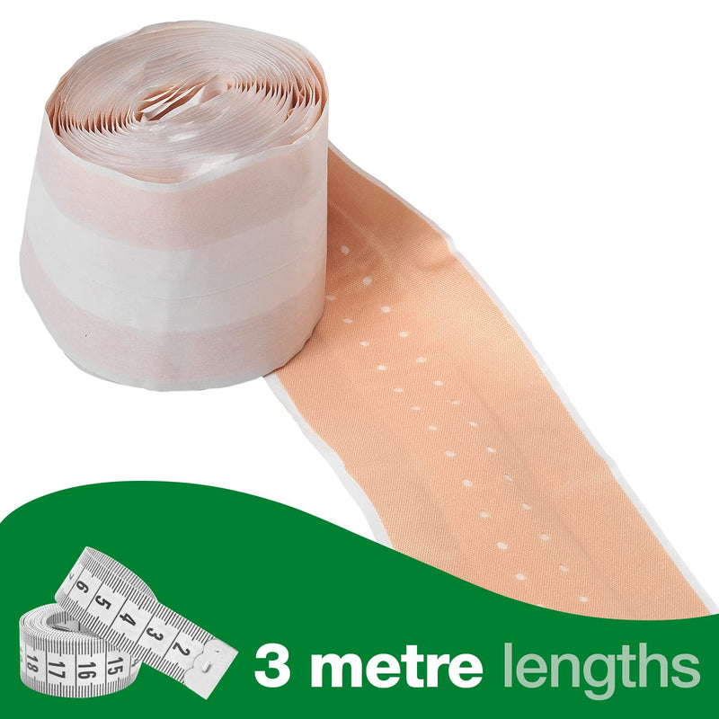 HypaPlast Stretch Fabric Dressing Plaster Strip (Cut-to-Size), Medium, 6cm x 3 metres 6 cm (3 Metres) Fabric Dressing Strip - BeesActive Australia