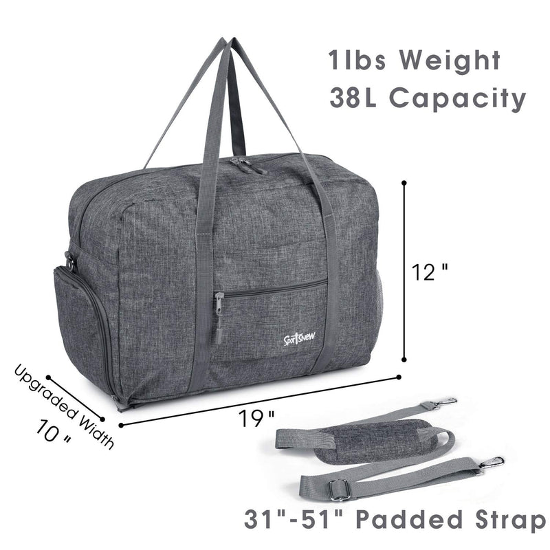 Sports Gym Bag with Wet Pocket & Shoes Compartment, Travel Duffel Bag for Men and Women Lightweight 1-Gray Medium (19") - BeesActive Australia