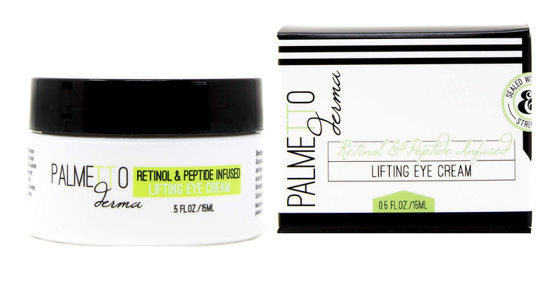 Palmetto Derma Retinol and Peptide Infused Lifting Eye Cream .5 Fl Oz - BeesActive Australia