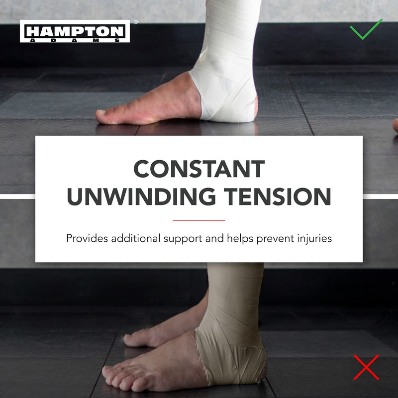 Hampton Adams | As Seen on Shark Tank | 3-Pack White Athletic Sports Tape – Very Strong Easy Tear NO Sticky Residue Best Tape for Athlete & Medical Trainers - BeesActive Australia