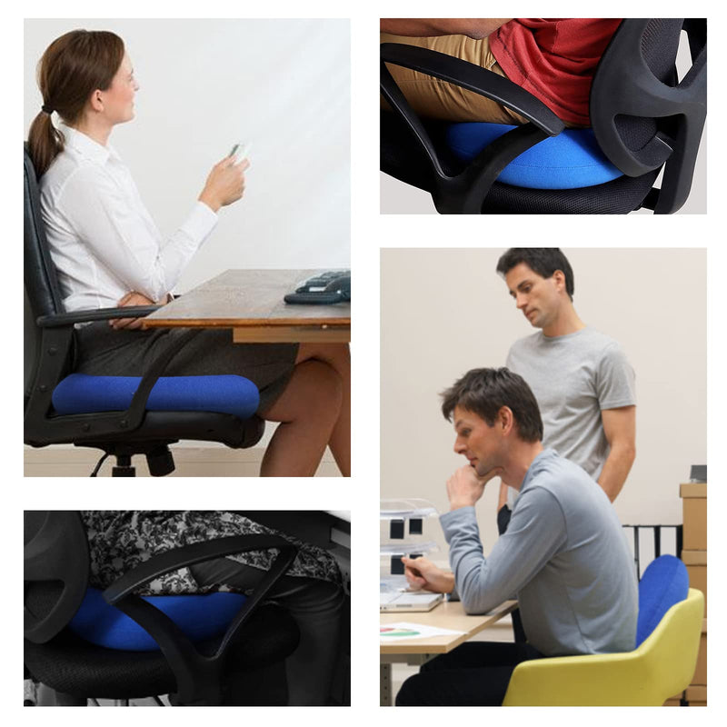 TUAKIMCE Donut Cushion Prostate Seat Doughnuts, Portable Donut Cushion for Pressure Relief, Pressure Cushion for Hemorrhoids, Prostate, Post Natal, Surgery, Pressure Sores- Air Pump Included (Blue) Blue - BeesActive Australia