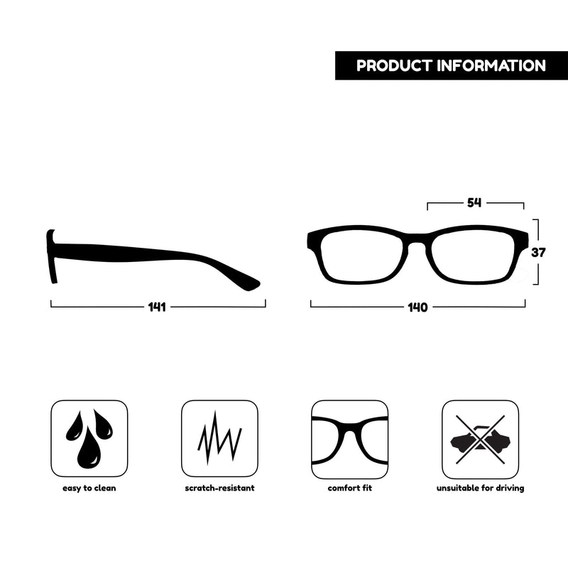 The Reading Glasses Company Black Brown Readers Value 2 Pack Mens Womens RR77-12 +3.00 +3.00 Magnification Black & Brown - BeesActive Australia