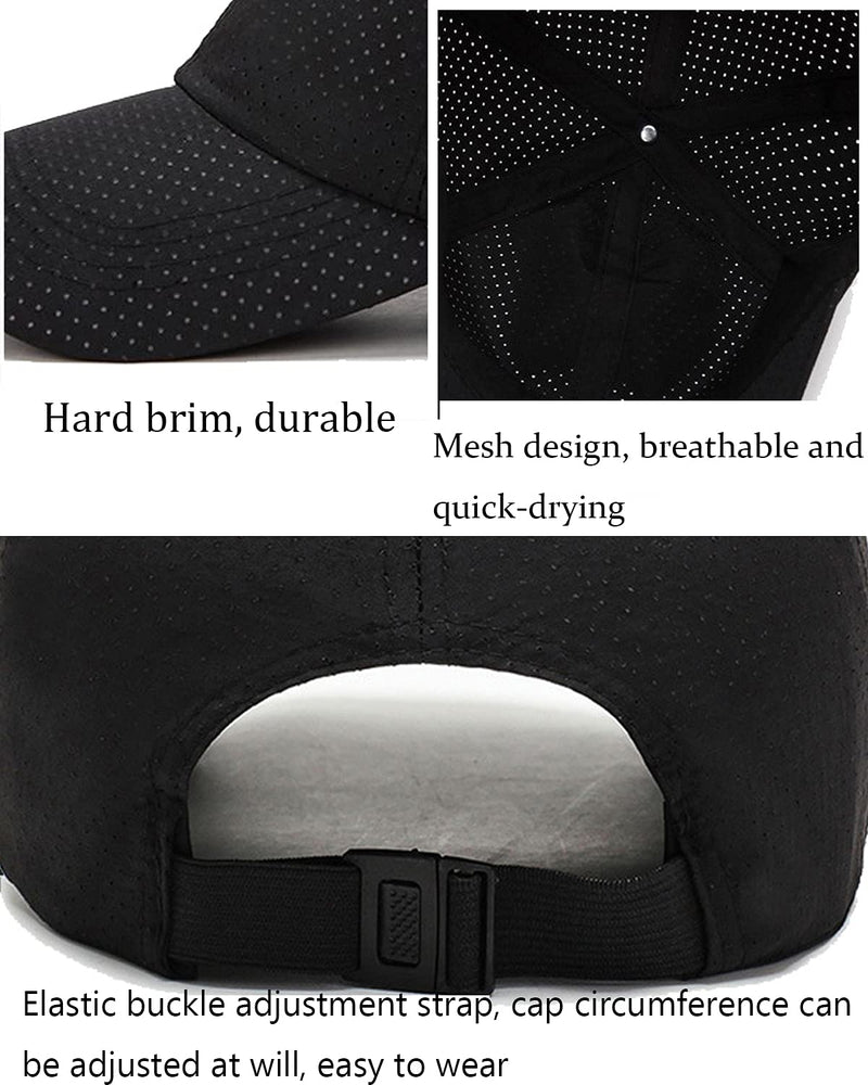 YuMENo Summer Mesh Baseball Cap Breathable Quick Dry Sports Running Trucker Hat for Men Women Khaki - BeesActive Australia