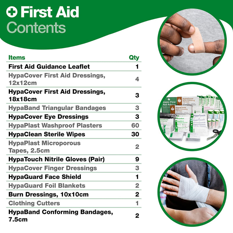 Safety First Aid First Aid Kit Refill Pack British Standard 8599 Compliant, Medium 25-100 Persons - BeesActive Australia