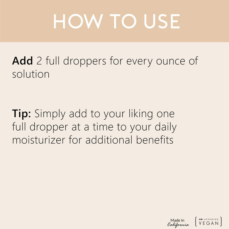 Skin Firming Drops - Sunless Additive - Tighten Wrinkles/Reduce Cellulite - 1oz - BeesActive Australia