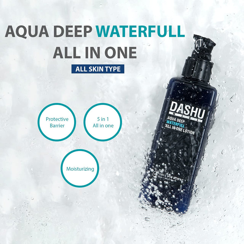 DASHU Aqua Deep Waterfull All in One Lotion for Men 5.17oz – Anti-Wrinkle, Face Moisturizer Lotion - BeesActive Australia