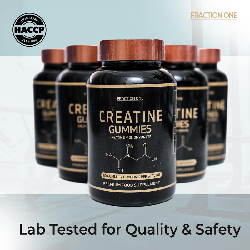 Creatine Gummies - 60 Creatine Gummies - 3000mg of Creatine Monohydrate Per Serving - Berry Flavoured Creatine - Pre Workout Gym Gummy, Suitable for Men & Women - BeesActive Australia