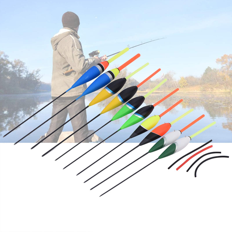 VGEBY1 Fishing Carp Floats, 10Pcs Fishing Bobbers Fishing Floats Fishing Carp Floats Bobbers Hooks for Fishing Balsa Floats Crappie - BeesActive Australia
