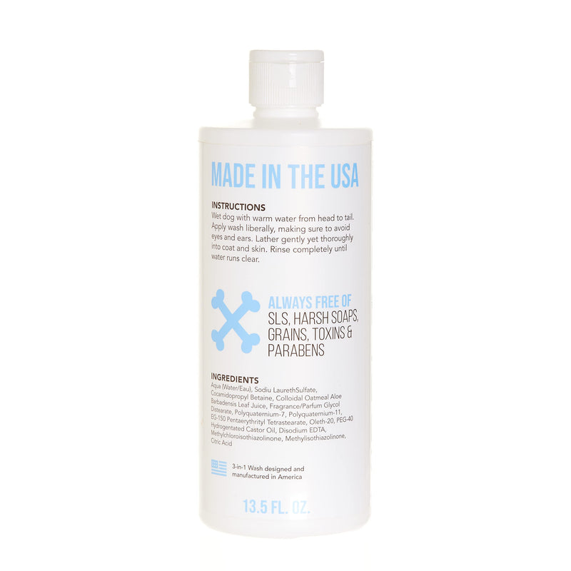 Dog Shampoo Professional Grooming, Coat Moisturizer & Soothes, Oatmeal and Aloe Vera Scent, Deodorizing Coat for Long Lasting Freshness, Hypoallergenic, Certified Organic, Made in The USA, 13.5 oz - BeesActive Australia