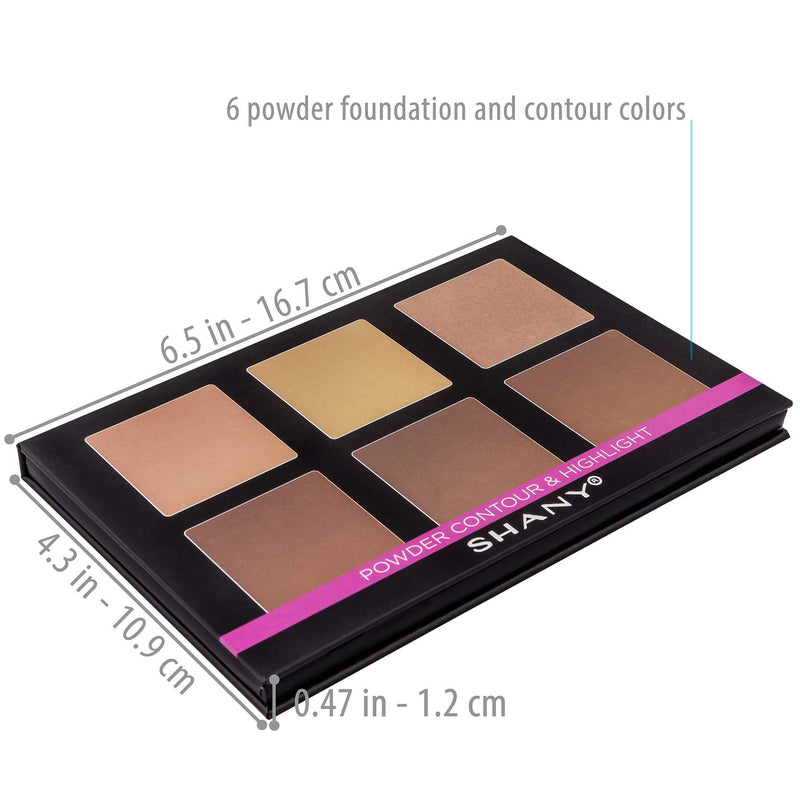 SHANY Powder Contour & Highlight Palette with Mirror - Layer 3 - Refill for the Contour and Highlight 4-Layer Makeup Kit Foundation - BeesActive Australia