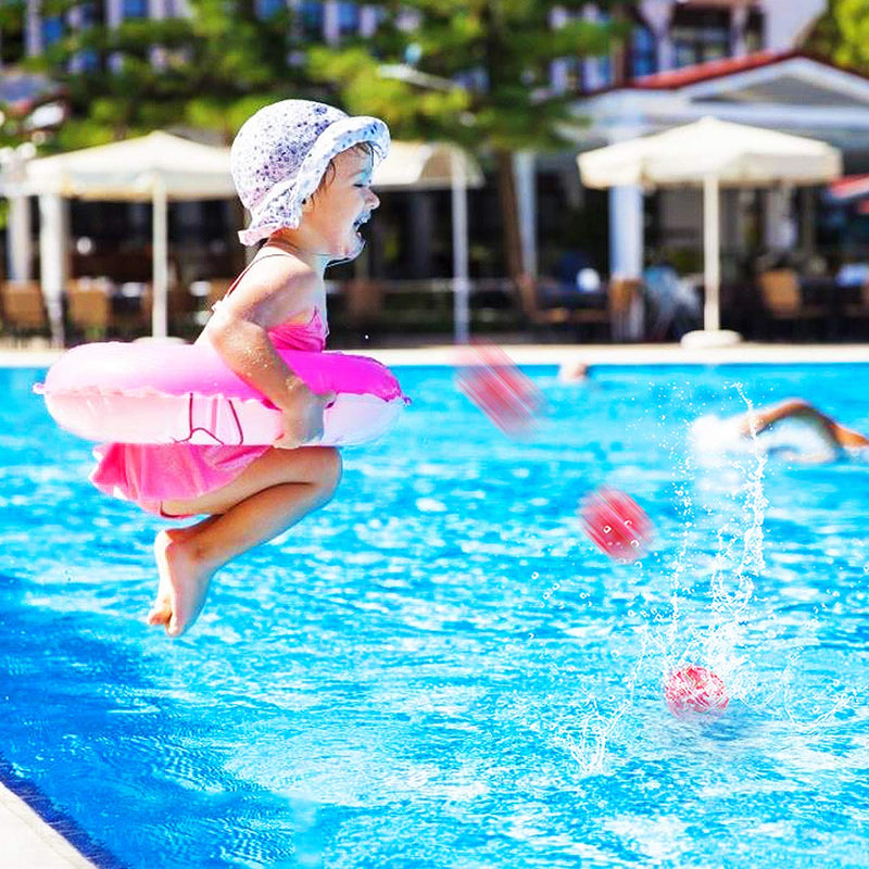 [AUSTRALIA] - PAMASE 12 Pack 3 Inch Water Splash Balls-Beach Soaker Ball Water Bomb Toy for Children Summer Beach Swimming Pool Party Activities 