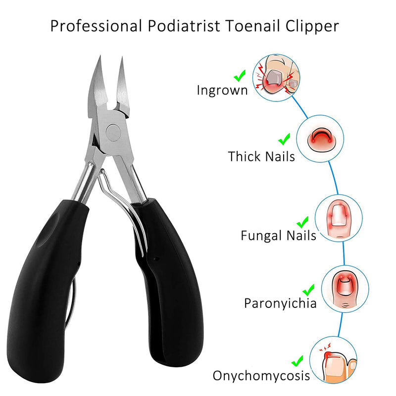 Cafini Toe Nail Clippers, Podiatrist Toenail Clippers for Thick Nails for Paronychia for Ingrown - BeesActive Australia