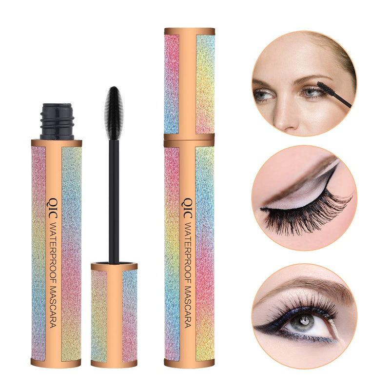 MiDenso 4D Lash Mascara Silk Fiber Eyelash Mascara Waterproof Thicker Longer Voluminous Eyelashes Makeup Long Lasting with Hypoallergenic Ingredients Non-toxic and Natural (Champagne Gold) - BeesActive Australia