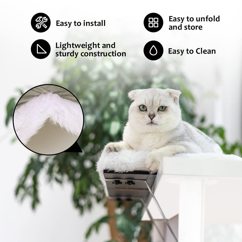 Topmart Window Sill Cat Perch,Kitty Sill,Cat Window Perch for Large Cats,Cat Window Seat,Cat Shelf for Window Sill,Window Cat Bed,Pet Window Perch Shelf - BeesActive Australia