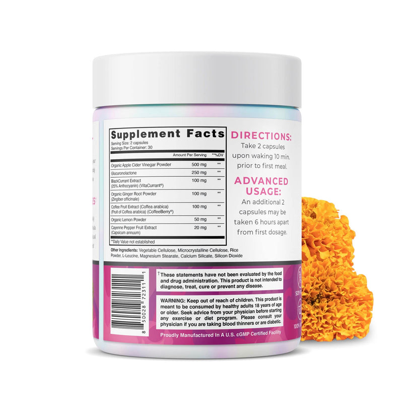 One Sol Fat Burner for Women, Natural Metabolism Booster, Burn More Calories, Boost Energy & Mood, Curb Appetite & Stop Cravings, No Crash or Jitters, All-Natural Ingredients, Gluten & Soy Free - BeesActive Australia