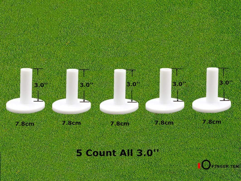 FINGER TEN Golf Rubber Tees Driving Range Value 5 Pack, Mixed Size or 5 Same Size for Practice Mat 5 Pack All 1.5'' - BeesActive Australia
