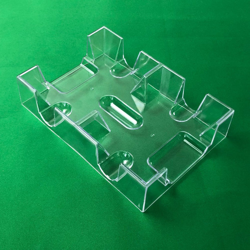 [AUSTRALIA] - YH Poker Yuanhe Clear 2 Deck Canasta Playing Card Tray 
