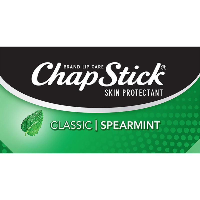 ChapStick Classic Spearmint Lip Balm Tubes, Spearmint ChapStick for Lip Care - 0.15 Oz (Pack of 12) - BeesActive Australia