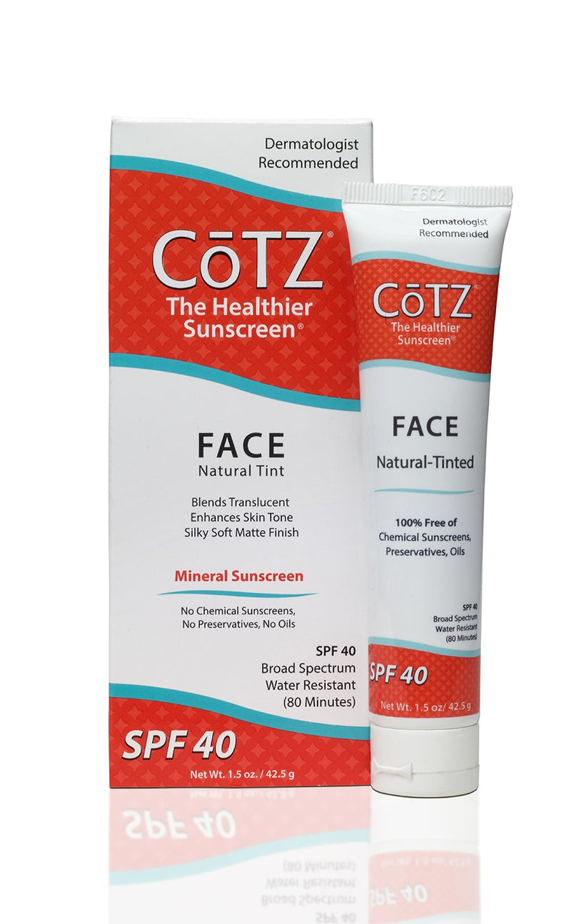 COTZ Face Prime & Protect Tinted Mineral Sunscreen and Facial Primer Broad Spectrum SPF 40; PA+++ 1.5 Ounce (Pack of 1) - BeesActive Australia