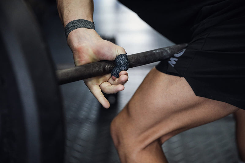 WOD ST-CEAB Weightlifting Thumb Tape, Black – 1.5 inch Wide (Pack of 3) Latex-Free, Stretch Self Adhesive for Hand, Finger, Climbing, and Hook Grip Wrapping and Protection. - BeesActive Australia