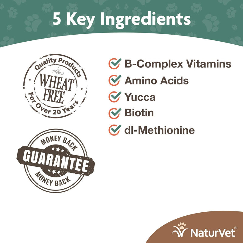 NaturVet – GrassSaver Supplement for Dogs – Healthy Supplement to Help Rid Your Lawn of Yellow Spots – Synergistic Combination of B-Complex Vitamins & Amino Acids – 120 Soft Chews 120 Count (Pack of 1) - BeesActive Australia