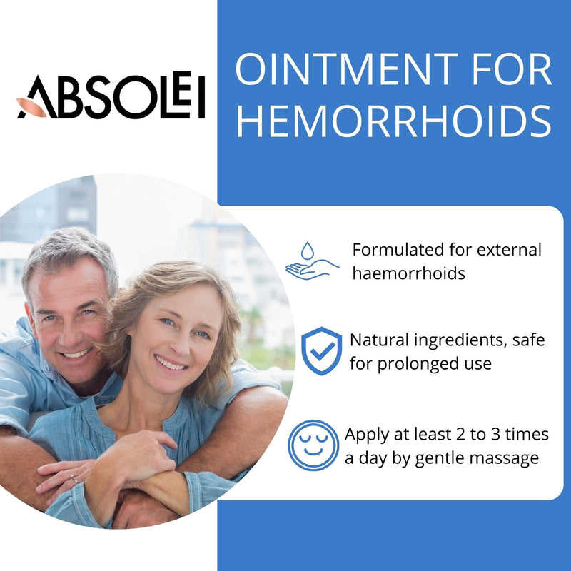 Absolei Haemorrhoids Ointment, Natural Yarrow Ointment to Soothe The Pain, Swelling and Itching, 40 ml - BeesActive Australia