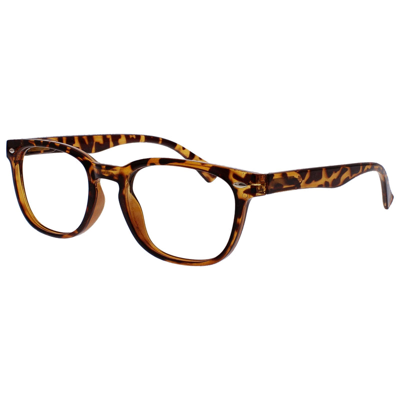 UV Reader Brown Tortoiseshell Reading Glasses Value 3 Pack Designer Style Mens Womens Spring Hinges UVR3PK014 +1.50 +1.50 Magnification - BeesActive Australia