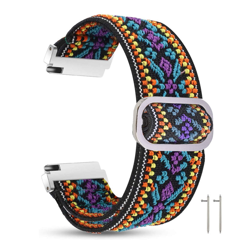 Compatible for SUUNTO 9 Peak Band, Lamshaw Stretch Elastics Nylon Adjustable Replacement Strap Accessories Compatible for SUUNTO 5 Peak Smartwatch / SUUNTO 9 PEAK (Purple Blue) Purple Blue - BeesActive Australia