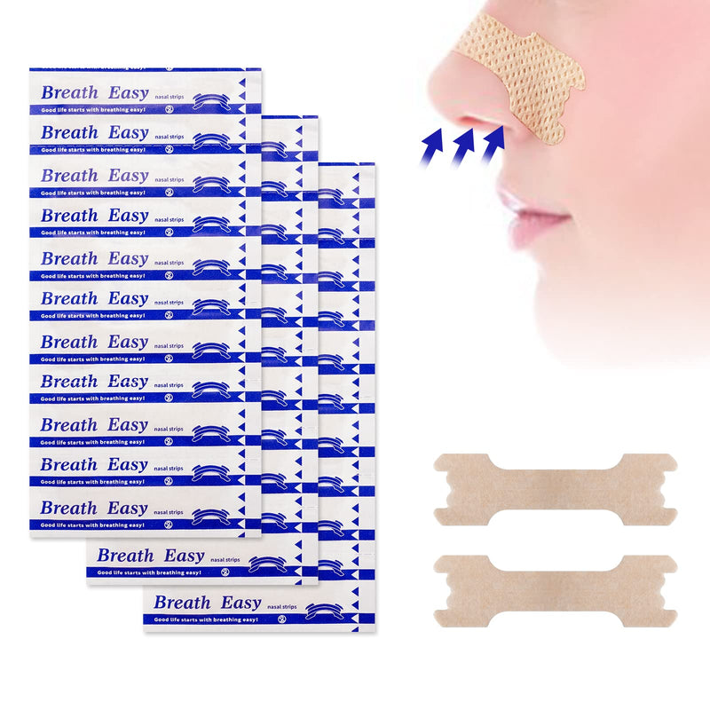 120 Pieces Nasal Strips, Drug-Free Extra Strength Nose Strips for Breathing, Instantly Relieves Nasal Congestion, Helps Reduce Snoring, Improves Sleep, Clinically Proven, Large Size 66mm by 19mm 120 Pieces - BeesActive Australia