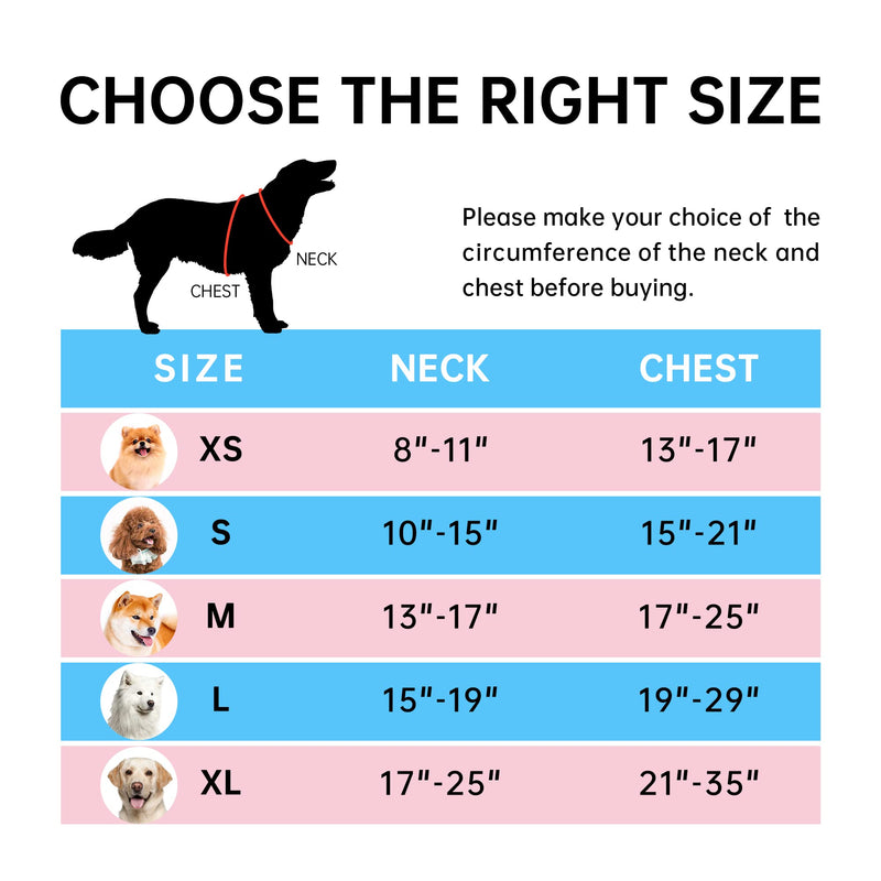 NESTROAD No Pull Dog Harness,Adjustable Oxford Dog Vest Harness with Leash,Reflective No-Choke Pet Harness with Easy Control Soft Handle for Small Medium Large Dogs 【M】neck 13-17" chest 17-25" Pink - BeesActive Australia