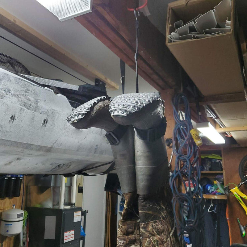 [AUSTRALIA] - Bassdash Fishing Wader Boot Hanger Adjustable Strap for Storage Drying 