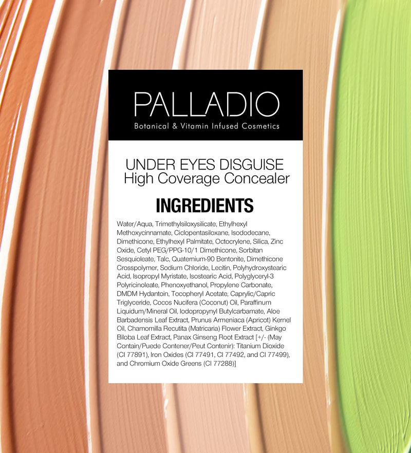 Palladio Under Eyes Disguise Full Coverage Concealer, Peach Tea, 0.35 Ounce - BeesActive Australia