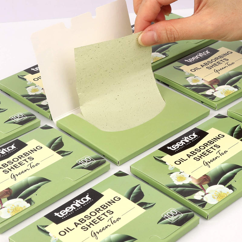 800 Counts Natural Green Tea Oil Control Film, Teenitor Oil Absorbing Sheets for Oily Skin Care, Blotting Paper to Remove Excess & Shine 8 - BeesActive Australia