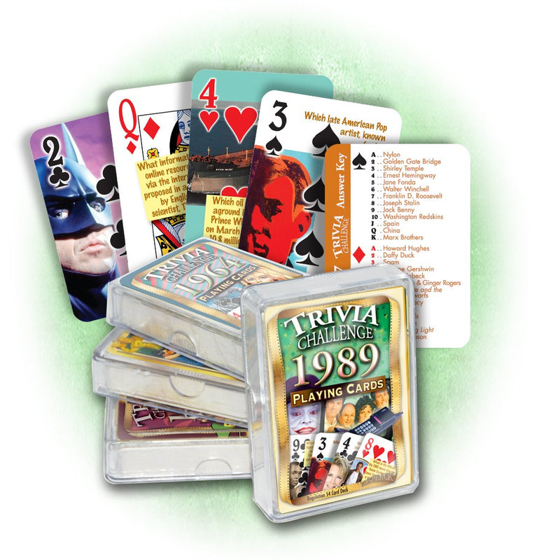 Flickback Media 1989 Trivia Playing Cards: Birthday - BeesActive Australia