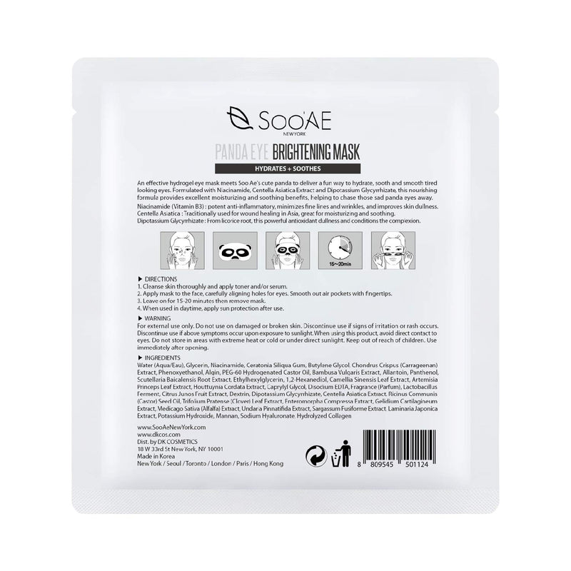 Soo'AE Panda Eye Brightening Mask 12 Count - BeesActive Australia