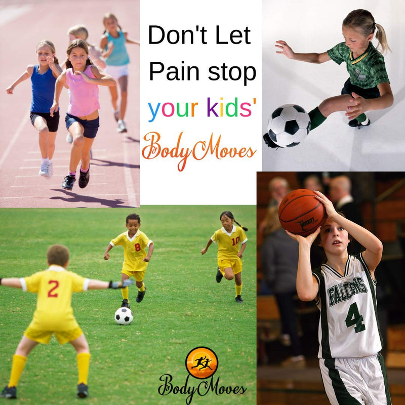 BodyMoves Kid's Hinged Knee Brace Support Plus Hot and Cold Ice Pack (Sporty Black) - BeesActive Australia