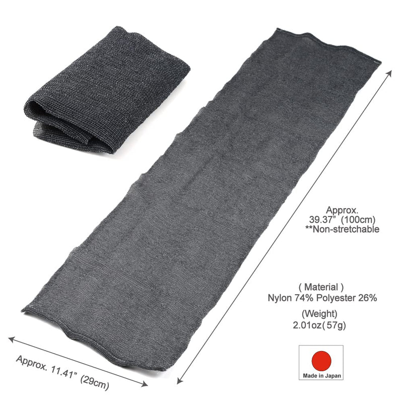 Extra Rough, Exfoliating Washcloth [Made in Japan] Exfoliating Towel Special Texture Makes Fluffy Foam Lather, Back Scrubber, Dead Skin Cell Remover [Loofah for Women and Men] (Black) Black - BeesActive Australia