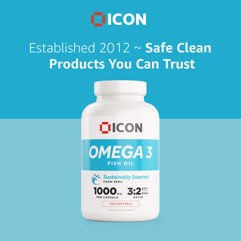 High Strength Omega 3 Fish Oil Capsules - 4 Month Supply Omega 3 1000mg Capsules, Omega 3 High Strength Fish Oil Supplement - Omega3 Heart Health Supplement, Fish Oil Omega 3 Capsule, Omega-3 Softgels - BeesActive Australia