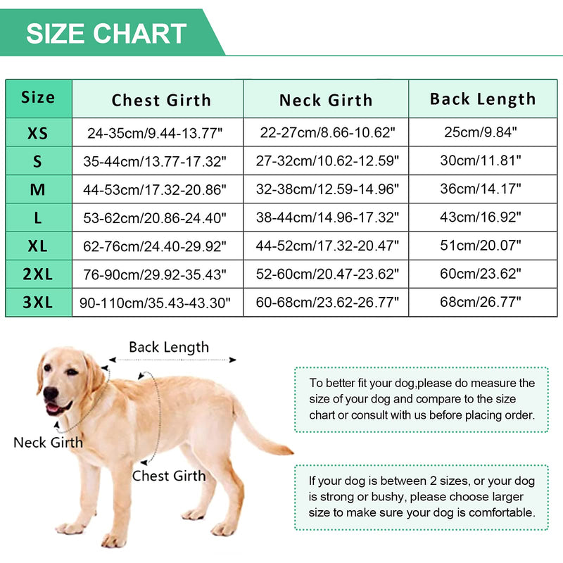 Kuoser British Style Plaid Dog Winter Coat, Windproof Water Repellent Cozy Cold Weather Dog Coat Fleece Lining Dog Apparel Dog Jacket Dog Vest for Small Medium and Large Dogs with Pocket XS-3XL 2X-Large (Chest Girth: 29.9-35.4'') Green - BeesActive Australia