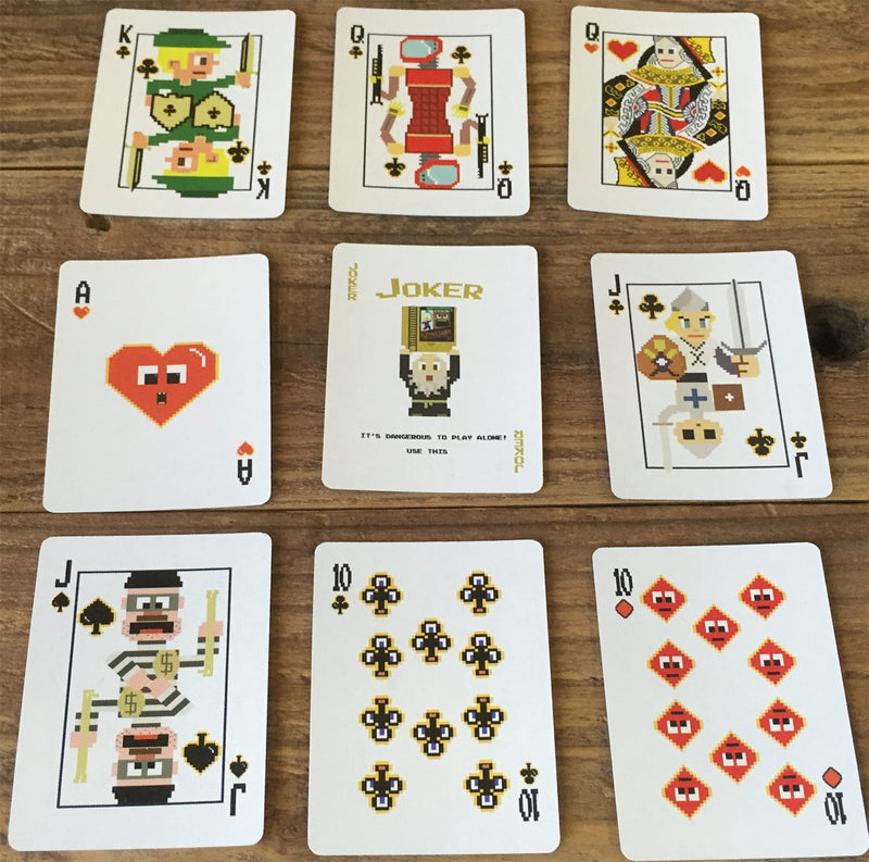 [AUSTRALIA] - Home Run Games 8-Bit Mini Gold Playing Cards 