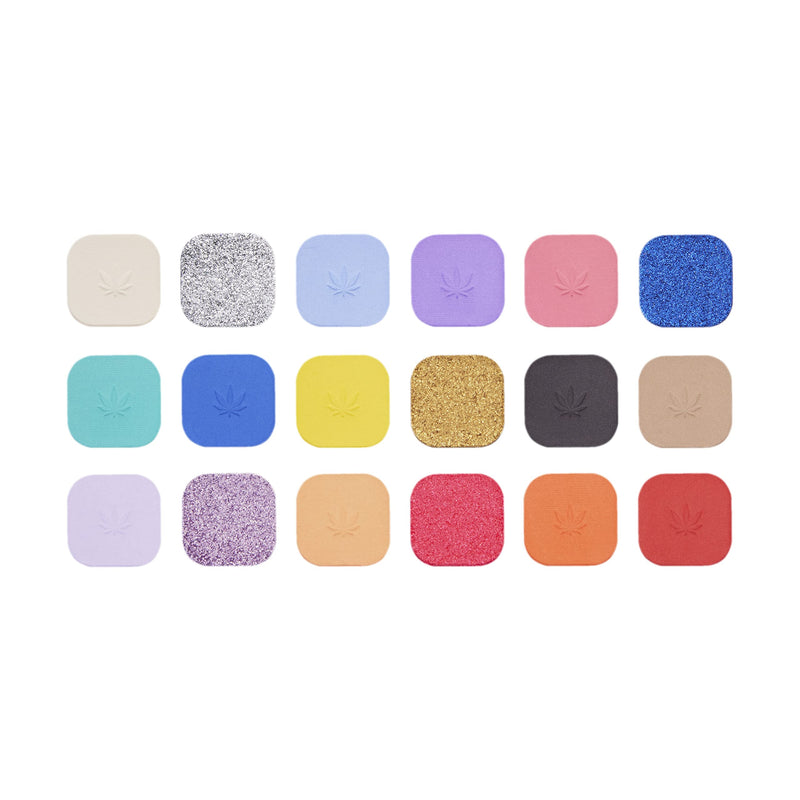 Makeup Revolution, Forever Flawless Eyeshadow Palette, Good Vibes Hype, 18 Shades, 19.8 g - BeesActive Australia