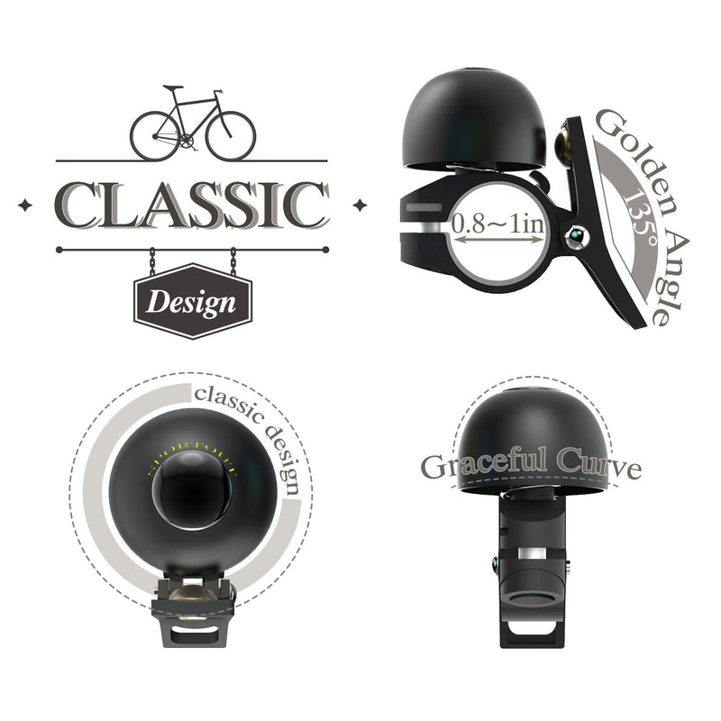 Sportout Copper Alloy Bike Bell, Classic Bicycle Bell, Loud Sound Bike Ring for Road Bike, Mountain Bike, City Bike, Sports Bike, Cruiser Bike, BMX Bike - BeesActive Australia