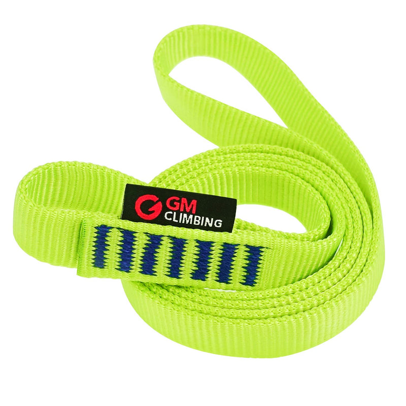 GM CLIMBING 16mm Nylon Sling Runner 22kN / 4950lbf CE UIAA Certified Green 60cm / 24inch | Single Unit - BeesActive Australia