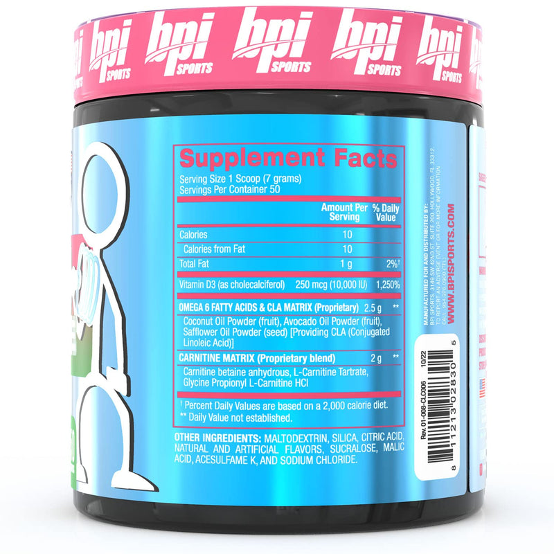BPI Sports CLA+Carnitine–Conjugated Linoleic Acid–Weight Loss Formula –Metabolism, Performance, Lean Muscle–Caffeine Free–For Men & Women–Watermelon Freeze–50 servings – 12.34 oz.(Packaging May Vary) Watermelon Freeze - BeesActive Australia