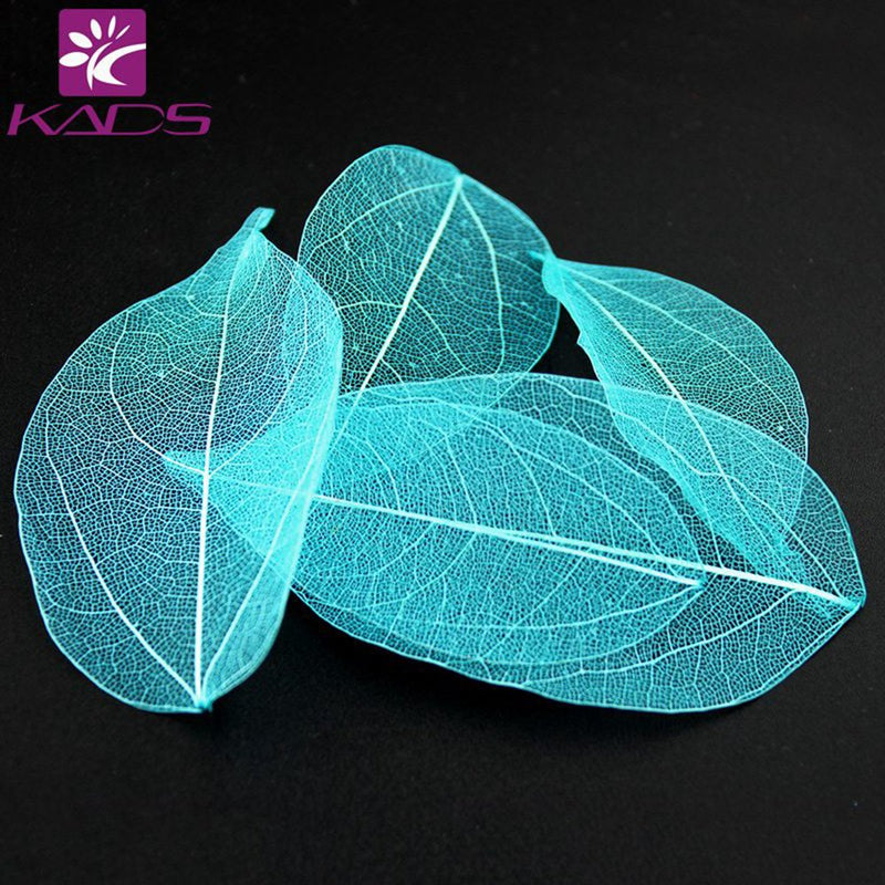 KADS 5pcs/bag Colorful Dried Leaves 6 Color Choice Light Pretty Decorations for Nail Art Manicure Tools (Mix 2) Mix 2 - BeesActive Australia